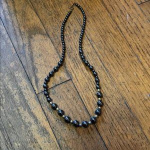 Hematite beaded necklace